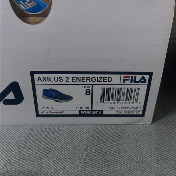 Fila Women's Axilus 2 Energized Tennis  athletuc Shoes White Size 8 - Picture 14 of 14
